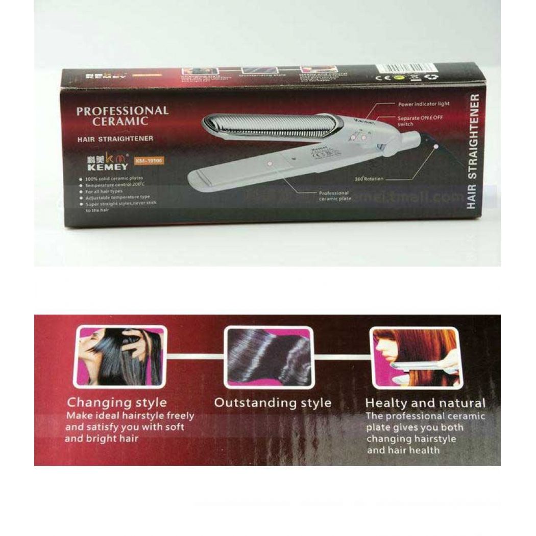 Kemei Ceramic Hair Straightener KM-19106